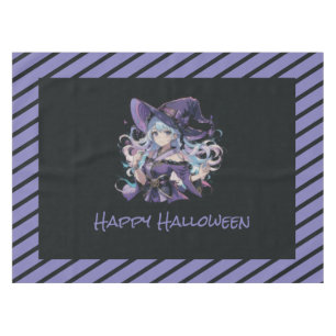 Halloween/Hexe/lila Tischdecke