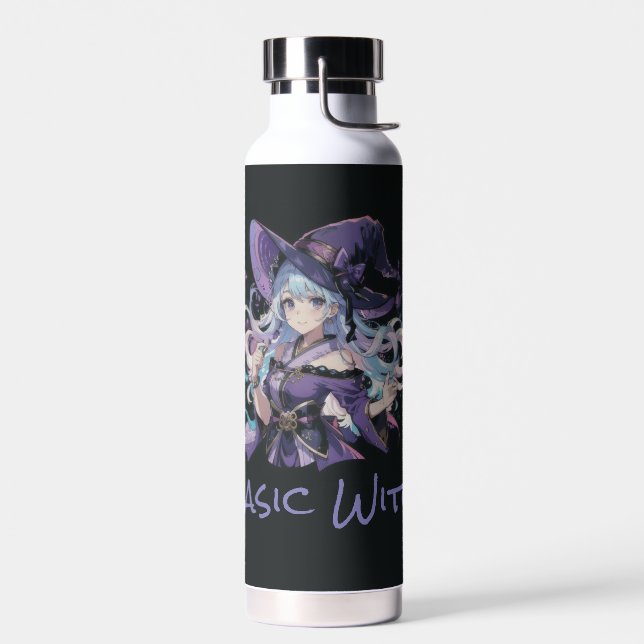 Halloween/Hexe/lila Trinkflasche (Links)