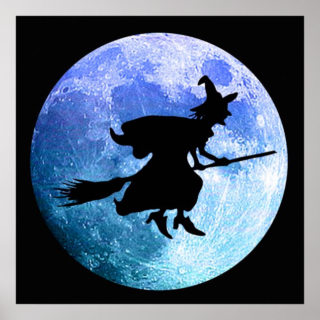 Halloween Hexe Poster (Vorne)