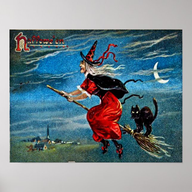 Hallowe'en Hexe Poster (Vorne)