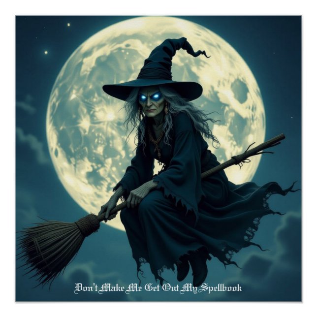 Halloween Hexe Poster (Vorderseite)