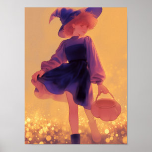 Halloween Hexe Poster