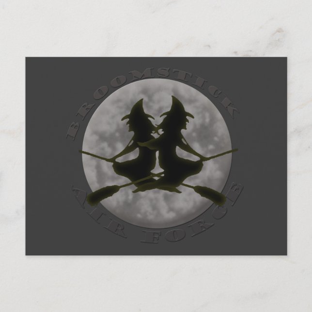 Halloween-Hexe-Postkarte Postkarte (Vorderseite)