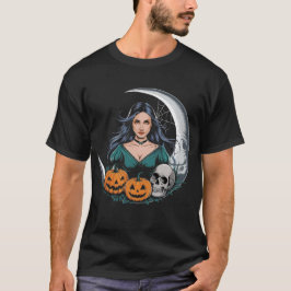Halloween Hexe - Realistischer T - Shirt