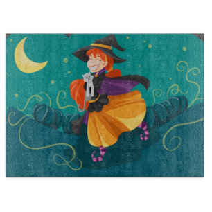 Halloween Hexe Schneidebrett