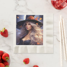 Halloween Hexe Serviette