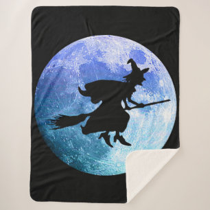 Halloween Hexe Sherpadecke