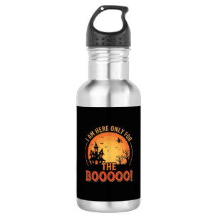 Halloween-Hexe Spukhaus Buh Design_1 Edelstahlflasche