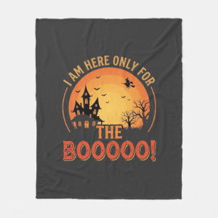 Halloween-Hexe Spukhaus Buh Design_1 Fleecedecke