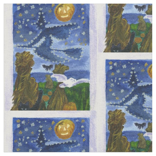 Halloween-Hexe Stoff (Nahaufnahme)