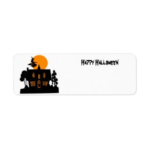 Halloween Hexe und Spuk Haus