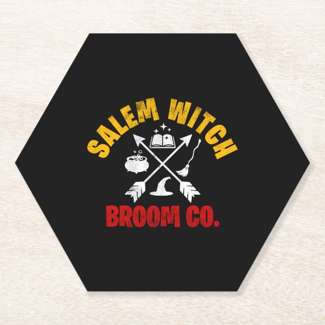 Halloween-Hexe Untersetzer (Vorderseite)