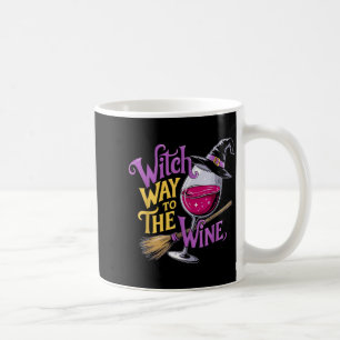 Halloween Hexe Weg zum Wein Lustige Hexe Wein L Kaffeetasse