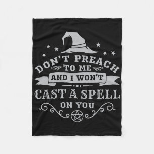 Halloween Hexe Wicca Hexenkraft Pagan Wiccan Wome Fleecedecke