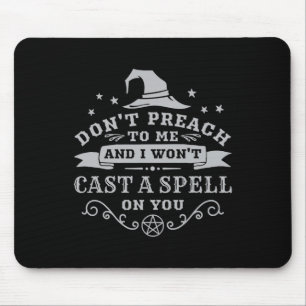 Halloween Hexe Wicca Hexenkunst Heide Wiccan Frau Mousepad