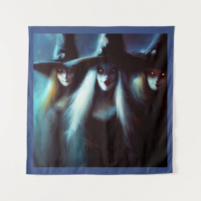 Halloween - Hexen 4 Wandteppich (Vorderseite)
