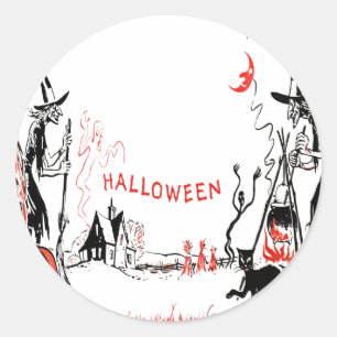 Halloween Hexen Aufkleber
