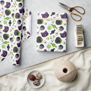 Halloween Hexen Brotkekse Geschenkpapier