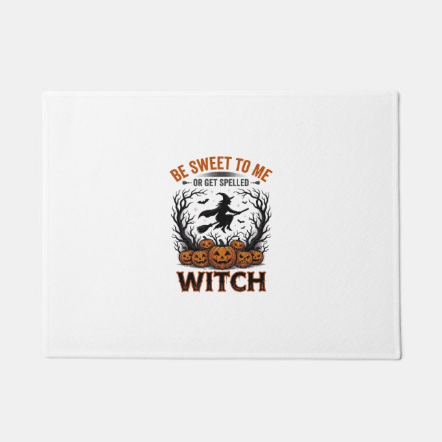 Halloween Hexen Design Sei Süß Oder Werde Verzaube Fußmatte (Vorderseite)