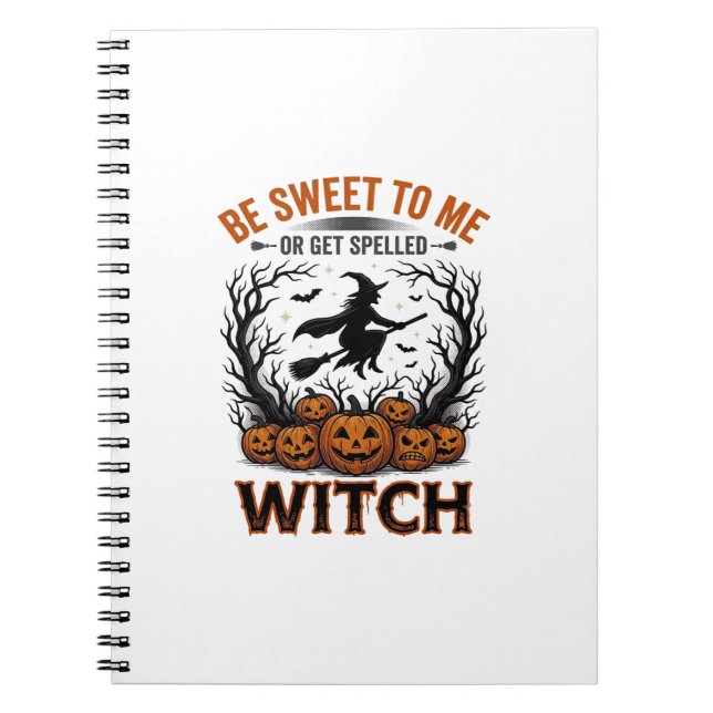 Halloween Hexen Design Sei Süß Oder Werde Verzaube Notizblock (Vorderseite)