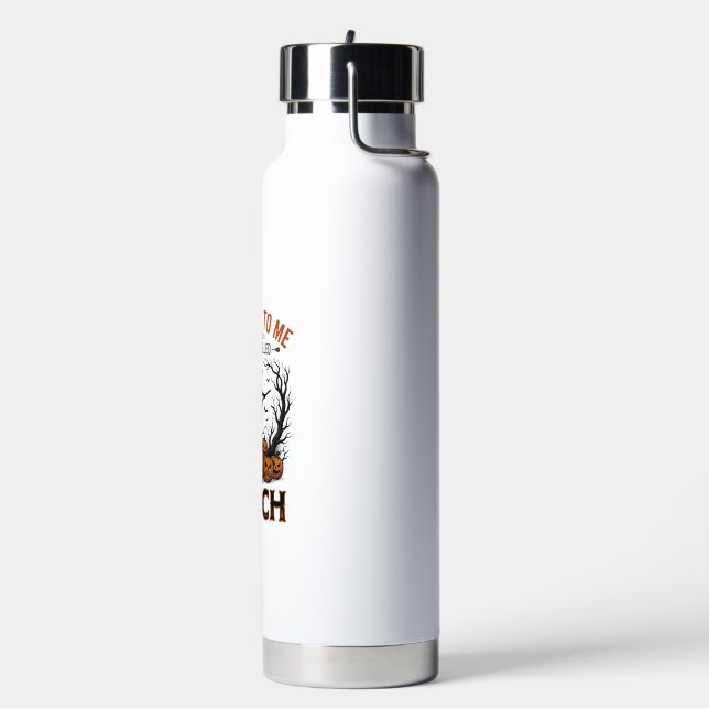Halloween Hexen Design Sei Süß Oder Werde Verzaube Trinkflasche (Links)