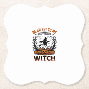 Halloween Hexen Design Sei Süß Oder Werde Verzaube Untersetzer