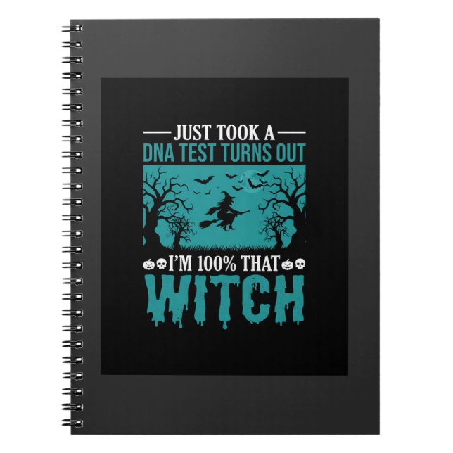 Halloween Hexen DNA-Test-Design Notizblock (Vorderseite)