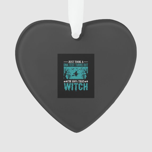 Halloween-Hexen-DNA-Test-Design Ornament (Vorderseite)