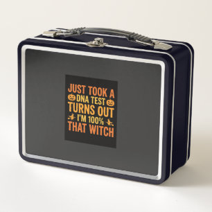 Halloween-Hexen-DNA-Test Lustiges Design Metall Brotdose