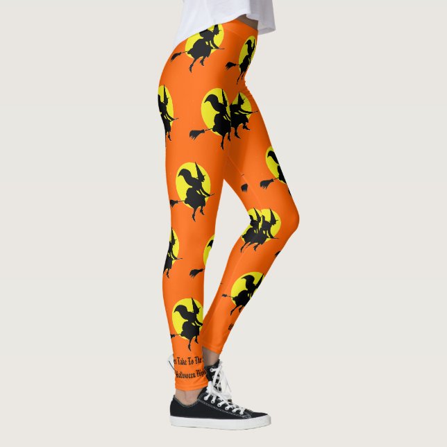 Halloween-Hexen gehen ins Party Leggings (Rechts)