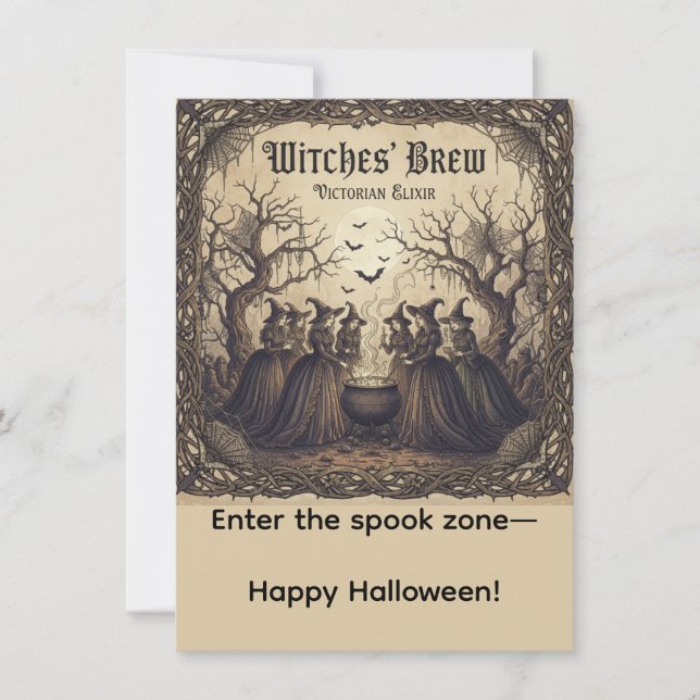Halloween Hexen, Halloween Hexen Brew, Mitteilungskarte (Vorderseite)