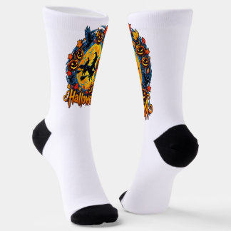 Halloween-Hexen im Mondlicht Socken