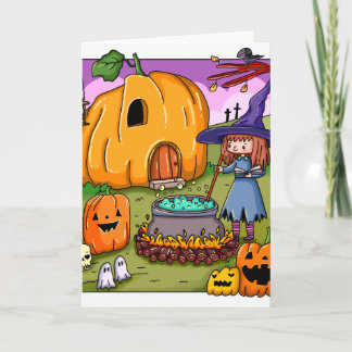 Halloween Hexen Kürbisanwesen Karte