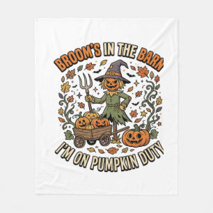 Halloween Hexen-Kürbisfeld Humor Fleecedecke