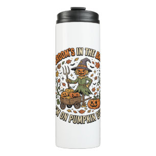 Halloween Hexen-Kürbisfeld Humor Thermosbecher