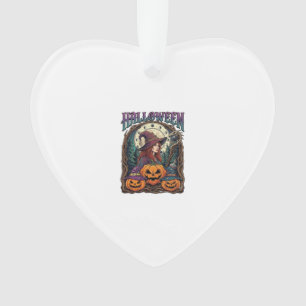 Halloween Hexen Kürbisse Mondphasen_1 Ornament