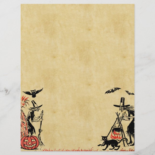 Halloween Hexen Letterhead (Vorderseite)