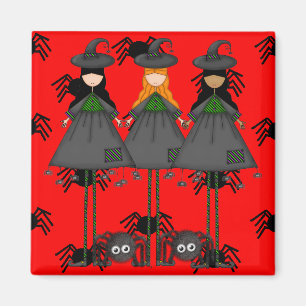 Halloween Hexen Magnet