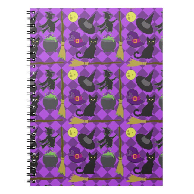 Halloween Hexen Notizblock (Vorderseite)