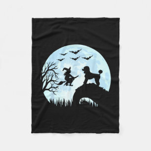 Halloween Hexen Pudel Fleecedecke