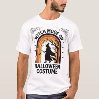 Halloween-Hexen-Shirt Lustiges Kostüm Vintage-Grav T-Shirt