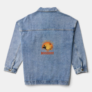 Halloween Hexen Spukhaus Boo Design_1 Jeansjacke