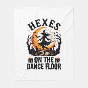 Halloween Hexen Tanz Nacht Fleecedecke