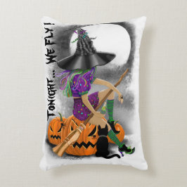 Halloween Hexenakzent Dekokissen