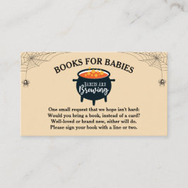 Halloween Hexenbabys Duschbücher für Baby Begleitkarte