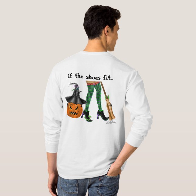 Halloween Hexenbeine und Schuhe, wenn die Schuhe p T-Shirt (Schwarz voll)