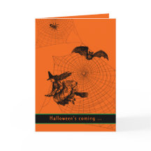 Halloween Hexenbespiele Beängstigend Orange Falten