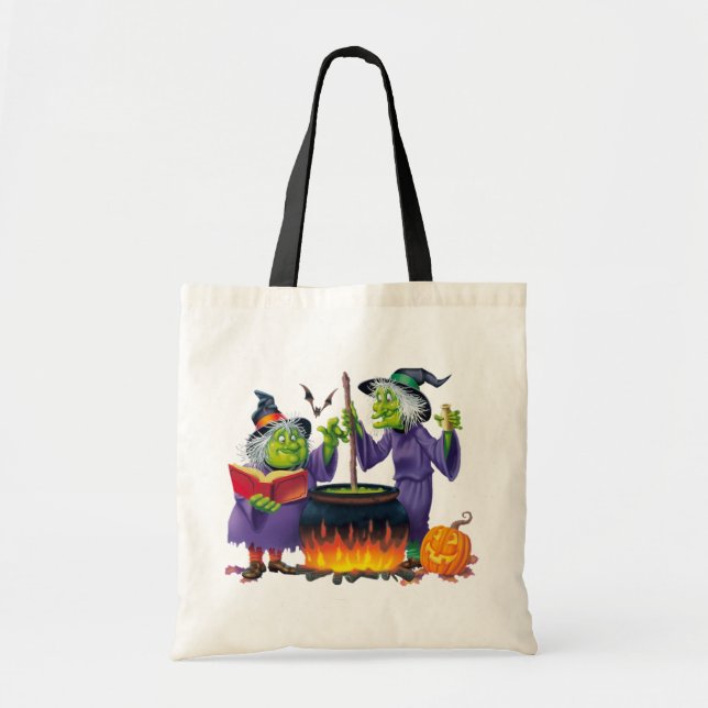 Halloween-Hexenbeutel Tragetasche (Vorne)