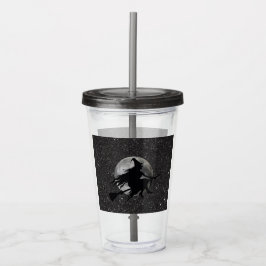 Halloween-Hexencup mit Lid und Stroh Acryltrinkbecher