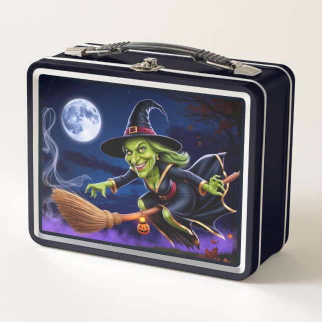 Halloween/Hexenesser Metall Brotdose (Vorderseite)